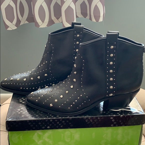 brian studded western bootie